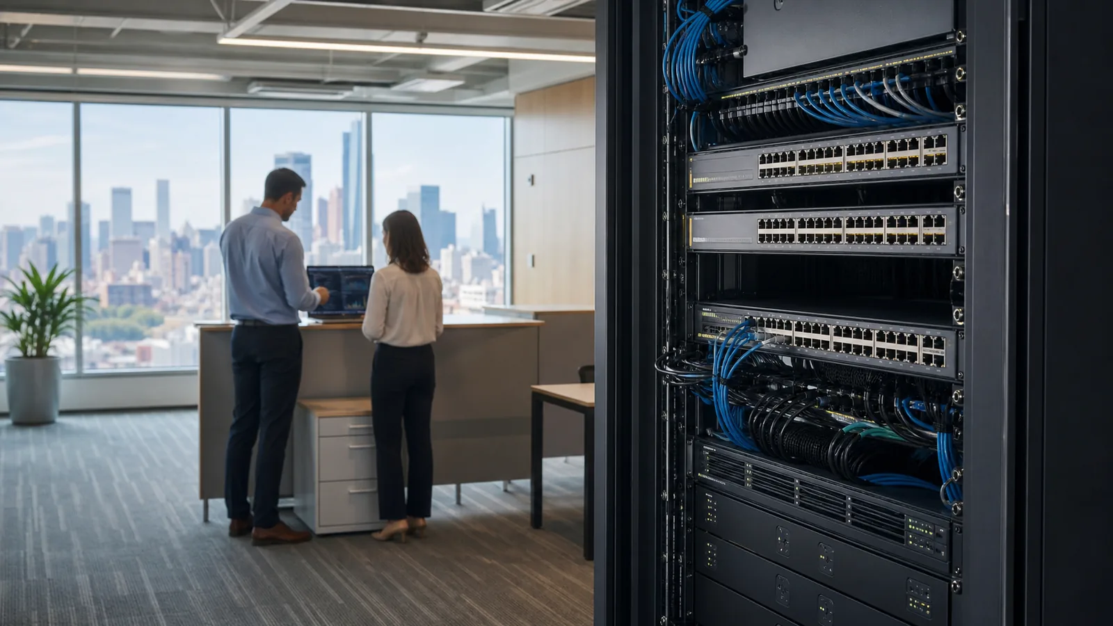 Long Island Business Phone Systems team planning business voice and call-flow operations around a New York workflow for IT Support New York — Phone System Decision Support